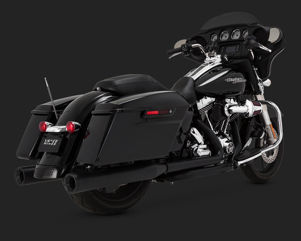 4670 Vance & HInes Slip-ons Eliminator 400 Black FLT ...