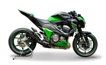 HP Corse Hydroform RVS Black Slip-on Einddemper met E-keur Kawasaki Z 800 E 2013 - 2015