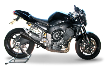 HP Corse Hydroform RVS Black Slip-on Einddemper met E-keur Yamaha FZ1/FZ1 Fazer 2006-2016