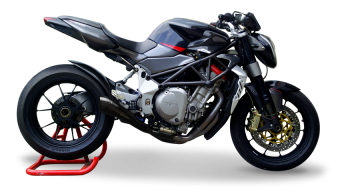 HP Corse Hydroform RVS Black Slip-on Einddemper met E-keur MV Agusta Brutale 910 2006-2009