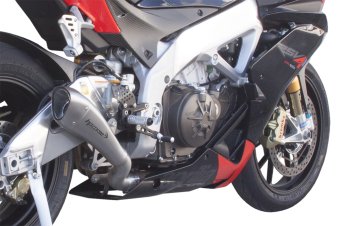 HP Corse Hydroform RVS Slip-on Einddemper Low Position met E-keur Aprilia RSV4 2009 - 2014