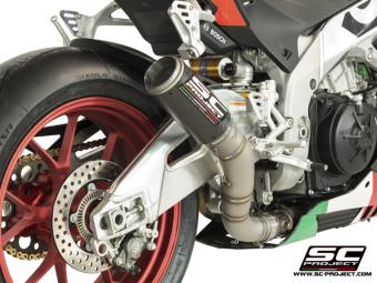 SC-Project CR-T Carbon Einddemper Zonder E-keur Aprilia RSV4 / RR / RF 2015 - 2016