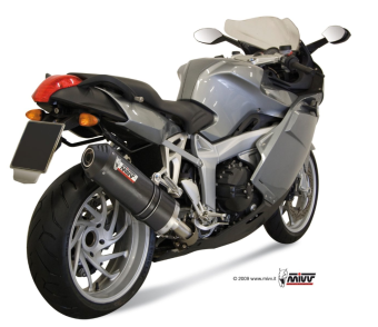 Mivv Oval Carbon met Carbon Cap Slip-on Einddemper met E-keur BMW K 1200 GT 2005 > 2008