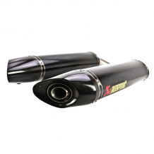 Akrapovic Slip-On Line Carbon Einddemper Set (L+R) met E-keur Yamaha YZF-R1 2004 - 2006