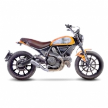 Leovince LV-10 RVS Slip-on Einddemper zonder E-keur Ducati SCRAMBLER 800 2015 2020