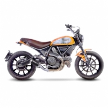 Leovince LV-10 Black RVS Slip-on Einddemper zonder E-keur Ducati SCRAMBLER 800 2015 2020