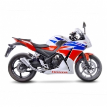 Leovince LV-10 RVS Slip-on Einddemper zonder E-keur Honda CBR 300 R 2014 2017