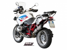 SC-Project Oval Titanium Slip-on Einddemper Met E-keur BMW R 1200 GS / Adventure 2010 - 2012