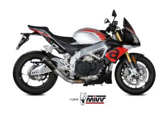 Mivv MK3 Carbon Einddemper zonder E-keur Aprilia Tuono V4 1100 2018 - 2020