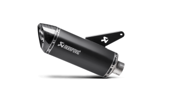 Akrapovic Slip-On Line Titanium Black Einddemper met E-keur incl. Titanium Racing Linkpipe Ducati Monster 821 2014 > 2016