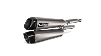 Akrapovic Slip-on Line Titanium Einddemper Set met E-keur Triumph Scrambler 1200 2019 - 2020