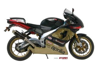 Storm By Mivv GP RVS Black Slip-On Einddemper Met E-keur APRILIA RSV 1000 1998 - 2003