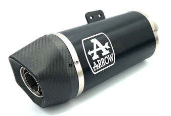 Arrow Indy Race Aluminium Dark Einddemper met E-keur incl. Linkpipe BMW F 900 R 2020 - 2024