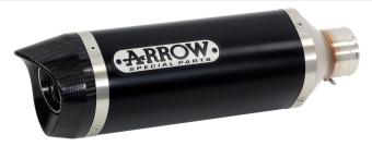 Arrow Race-Tech Aluminium Black Einddemper met E-keur Yamaha X-Max 400 2013 - 2016