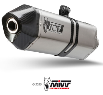 Mivv Speed Edge RVS Slip-on Einddemper met E-keur Euro3 en Euro4 BMW R 1200 GS 2013 > 2018