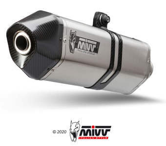 Mivv Speed Edge RVS Slip-on Einddemper met E-keur Euro3 en Euro4 BMW R Nine T 2014 > 2020