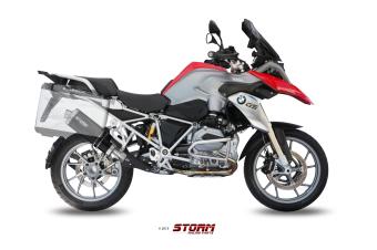 Storm By Mivv Oval RVS Black Slip-On Einddemper Met E-keur BMW R1200GS 2013 - 2018