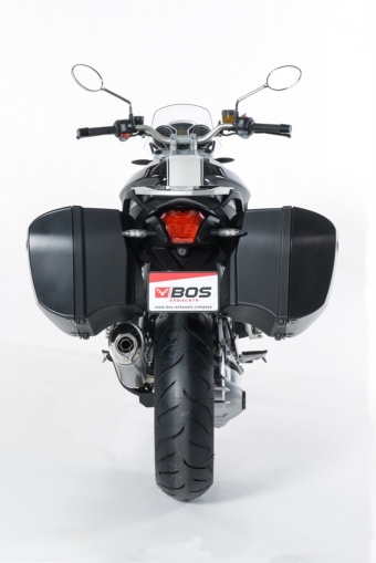 BOS Oval 120 Black Edition Einddemper met E-keur BMW R 1200 R 2006 > 2010