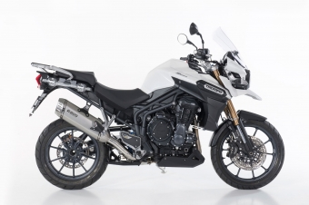 BOS Desertfox RVS Matt Einddemper met E-keur voor Triumph Tiger 1200 Explorer 2012 > 2015