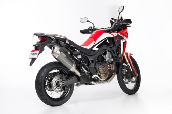 BOS Desert Fox Carbon Steel Einddemper met E-keur Honda CRF 1000 Africa Twin (SD04) 2015 - 2017