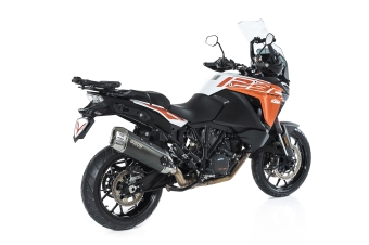 BOS Desert Fox Carbon Steel Einddemper met E-keur KTM 1290 Super Adventure R / S / T 2017 > 2020