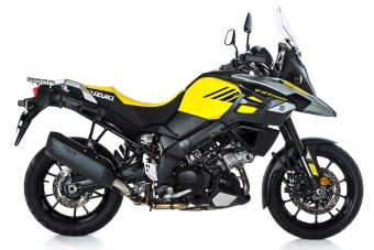 BOS Desert Fox Black Edition Einddemper met E-keur Suzuki DL 1000 V-Strom 2017 > 2020