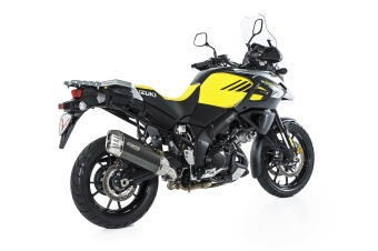 BOS Desert Fox Carbon Steel Einddemper met E-keur Suzuki DL 1000 V-Strom / XT 2017 - 2020