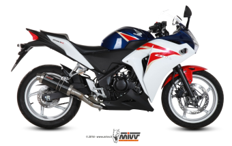 Mivv GP RVS Black Slip-on Einddemper met E-keur Honda CBR 250 R 2011 > 2014