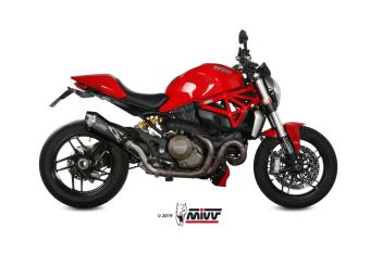 Mivv Delta Race RVS Black Einddemper met E-keur Ducati Monster 1200 / S 2014 > 2016