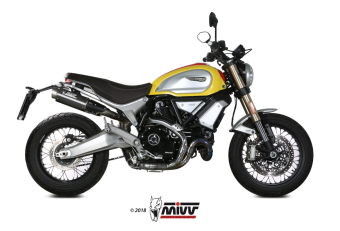 2x Mivv GP Pro Carbon Slip-on Einddempers met E-keur Ducati Scrambler 1100 2018 - 2020