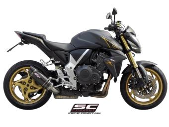 SC-Project Oval Carbon Einddemper Met E-keur Honda CB 1000 R 2011 - 2017