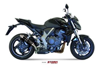 Storm By Mivv GP RVS Black Slip-On Einddemper Met E-keur HONDA CB 1000 R 2008 - 2017