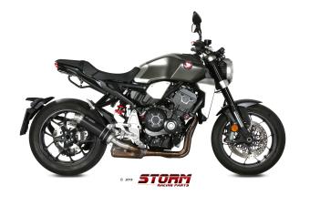 Storm By Mivv GP RVS Black Slip-On Einddemper Met E-keur HONDA CB 1000 R 2018 - 2024