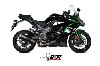 Mivv Delta Race RVS Black Einddemper met E-keur Kawasaki Ninja 1000 SX / Tourer 2020 > 2024