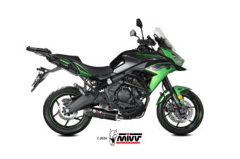 Mivv Oval Carbon Volledig Uitlaatsysteem met E-keur Kawasaki Versys 650 2024