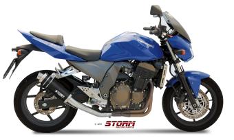 Storm By Mivv GP RVS Black Slip-On Einddemper Met E-keur KAWASAKI Z 750 2004 - 2006