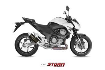 Storm By Mivv GP RVS Black Slip-On Einddemper Met E-keur KAWASAKI Z 800 E 2013 - 2016