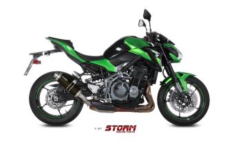 Storm By Mivv GP RVS Black Slip-On Einddemper Met E-keur KAWASAKI Z900 2017 - 2019