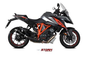 Storm By Mivv GP RVS Black Slip-On Einddemper Met E-keur KTM 1290 SUPERDUKE GT 2016 - 2024