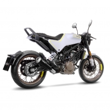 Leovince GP One RVS Black Slip-on Einddemper met Euro4 keuring Husqvarna Svartpilen 401 2018 2020