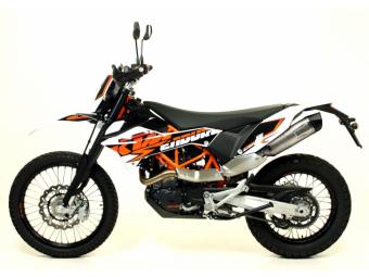 Leovince LV One EVO RVS Slip-on Einddemper met E-keur KTM 690 SMC R 2012 - 2016