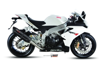 Mivv Suono RVS Black Slip-on Einddemper met E-keur Aprilia RSV4 2009 > 2016