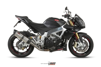 Mivv Suono RVS Slip-on Einddemper met E-keur Aprilia Tuono V4 APRC 2011 > 2016