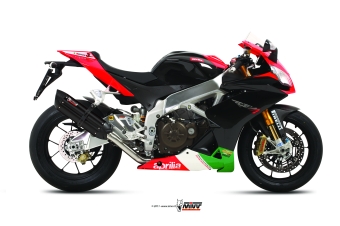 Mivv Suono RVS Black Slip-on Einddemper met E-keur Aprilia RSV4 APRC 2011 > 2016