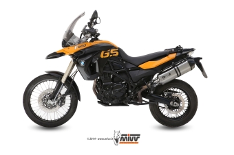 Mivv Speed Edge RVS Slip-on Einddemper met E-keur BMW F 800 GS 2008 > 2017