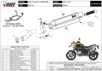 Mivv Suono RVS Slip-on Einddemper met E-keur BMW R 1200 GS 2010 > 2012