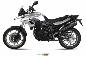 Mivv Suono RVS Black Slip-on Einddemper met E-keur BMW F 700 GS 2012 > 2017