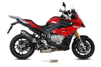 Mivv Speed Edge RVS Black Slip-on High Up Einddemper met E-keur BMW S 1000 XR 2015 > 2019