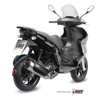 Mivv Urban RVS Volledig Uitlaatsysteem met E-keur Gilera Runner 125 2006 > 2012