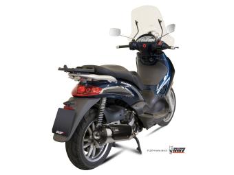 Mivv Urban RVS Slip-on Einddemper met E-keur Piaggio Beverly 500 2004 - 2006